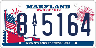 MD license plate 8AI5164