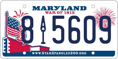 MD license plate 8AI5609