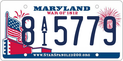 MD license plate 8AI5779