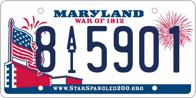 MD license plate 8AI5901