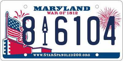 MD license plate 8AI6104