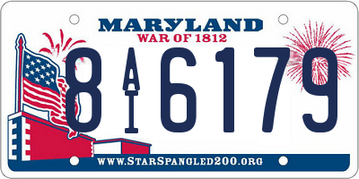 MD license plate 8AI6179