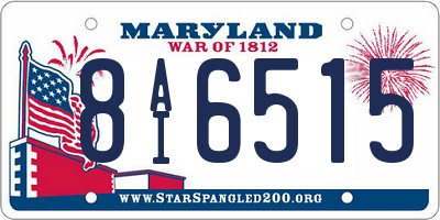 MD license plate 8AI6515