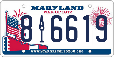 MD license plate 8AI6619