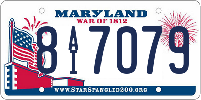 MD license plate 8AI7079