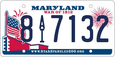 MD license plate 8AI7132