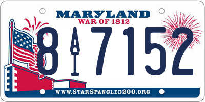 MD license plate 8AI7152