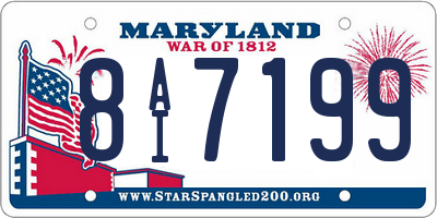 MD license plate 8AI7199