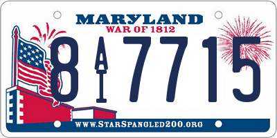 MD license plate 8AI7715