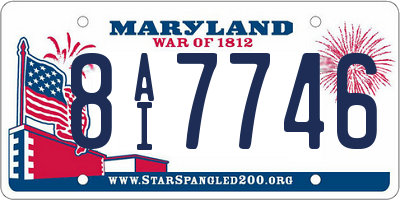 MD license plate 8AI7746