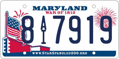 MD license plate 8AI7919