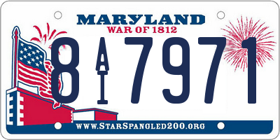 MD license plate 8AI7971