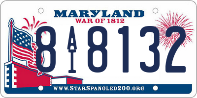 MD license plate 8AI8132