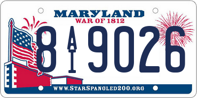 MD license plate 8AI9026