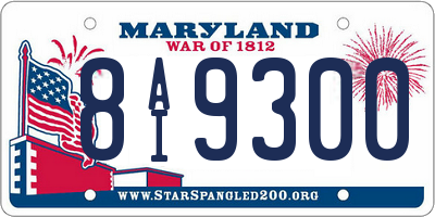 MD license plate 8AI9300