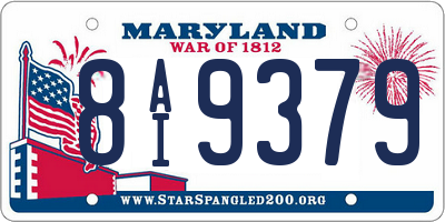 MD license plate 8AI9379