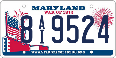 MD license plate 8AI9524