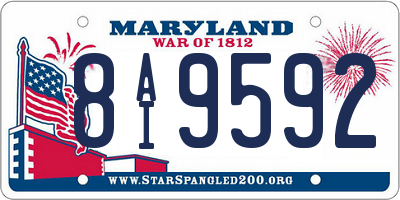 MD license plate 8AI9592