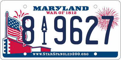 MD license plate 8AI9627