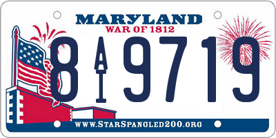 MD license plate 8AI9719