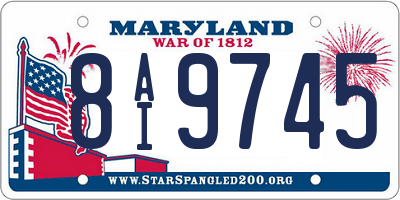 MD license plate 8AI9745