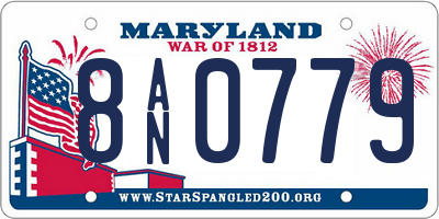 MD license plate 8AN0779
