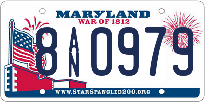 MD license plate 8AN0979