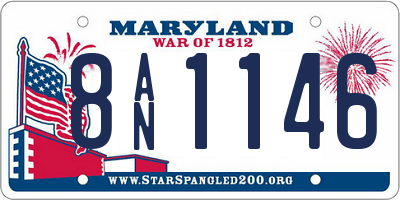 MD license plate 8AN1146