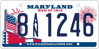 MD license plate 8AN1246