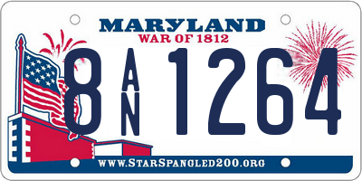 MD license plate 8AN1264