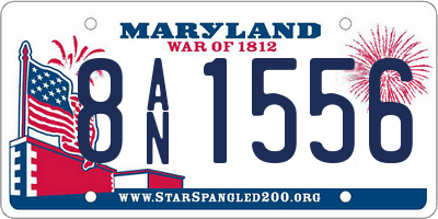 MD license plate 8AN1556