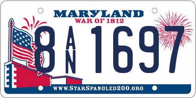 MD license plate 8AN1697