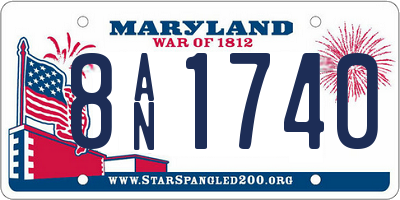 MD license plate 8AN1740