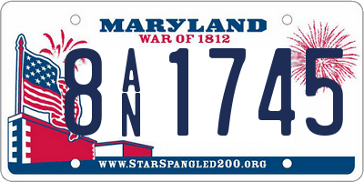 MD license plate 8AN1745
