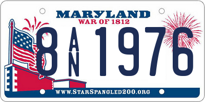 MD license plate 8AN1976