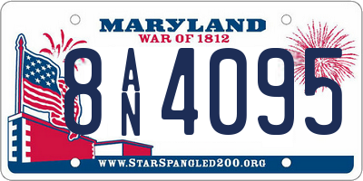 MD license plate 8AN4095