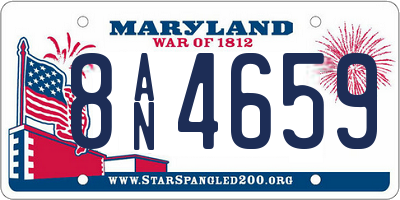 MD license plate 8AN4659
