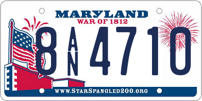 MD license plate 8AN4710