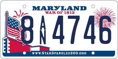 MD license plate 8AN4746