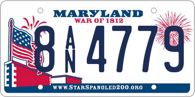 MD license plate 8AN4779