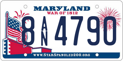 MD license plate 8AN4790
