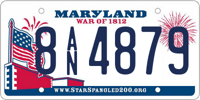 MD license plate 8AN4879