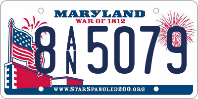 MD license plate 8AN5079