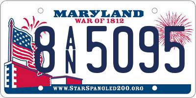 MD license plate 8AN5095