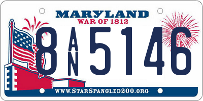 MD license plate 8AN5146