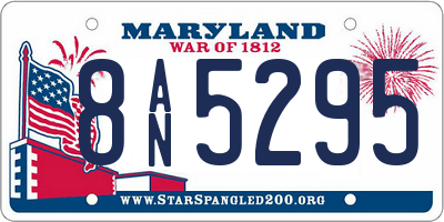 MD license plate 8AN5295