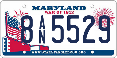 MD license plate 8AN5529