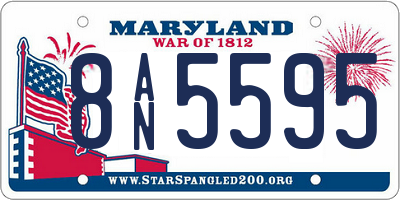 MD license plate 8AN5595