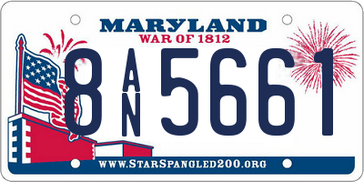 MD license plate 8AN5661