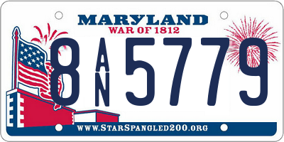 MD license plate 8AN5779